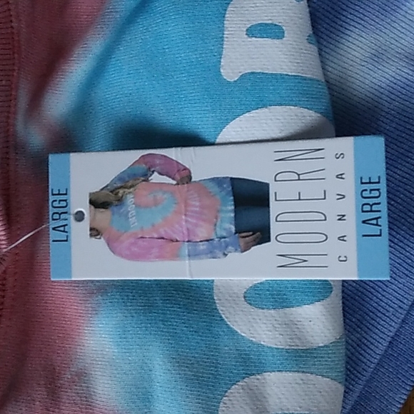 Modern Canvas Tie-Dye lightweight sweatshirt size Large NWT - Picture 4 of 4
